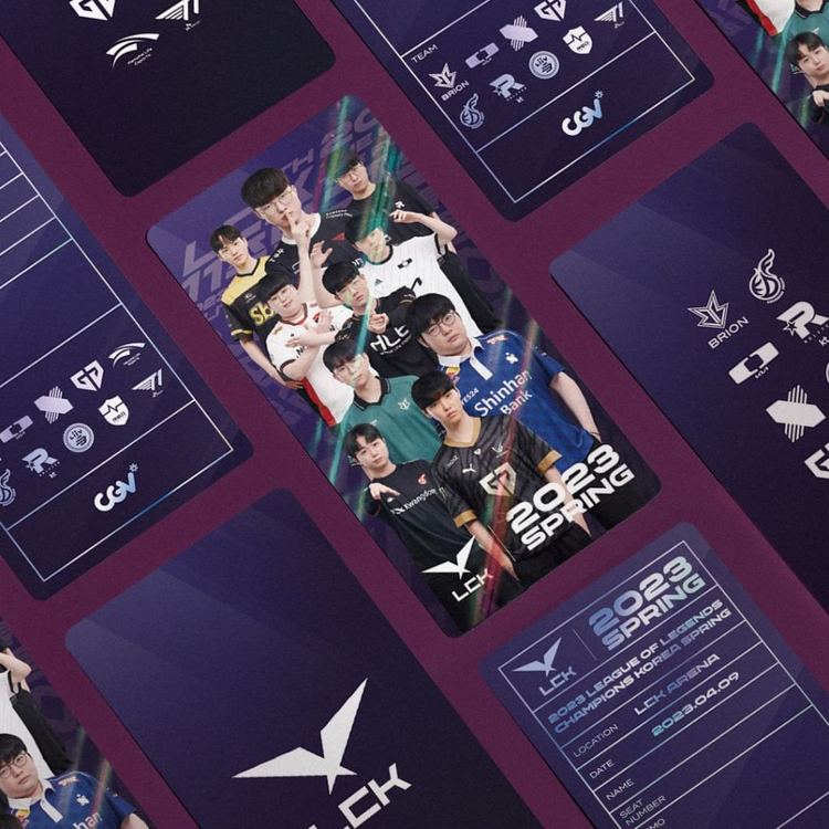 lck 2023 우승 티켓 + 자석마그넷 한정판 cgv 이미지