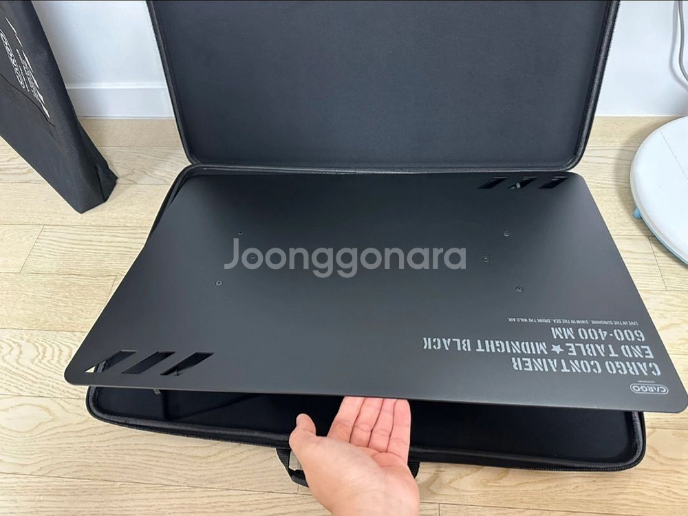 카고컨테이너 엔드 테이블 블랙 / 판매 캠핑--3