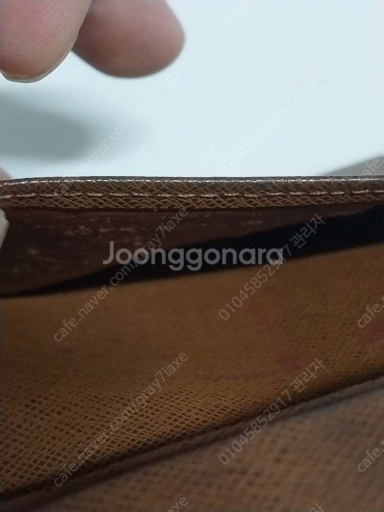 루이비통 브라짜 월릿 남성 장지갑 겉 표면은 상태 좋으--7