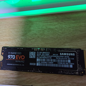 삼성 970evo nvme ssd 500기가