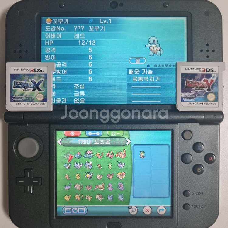 X or Y 3DS 포켓몬 칩 [전국도감 + a]--1