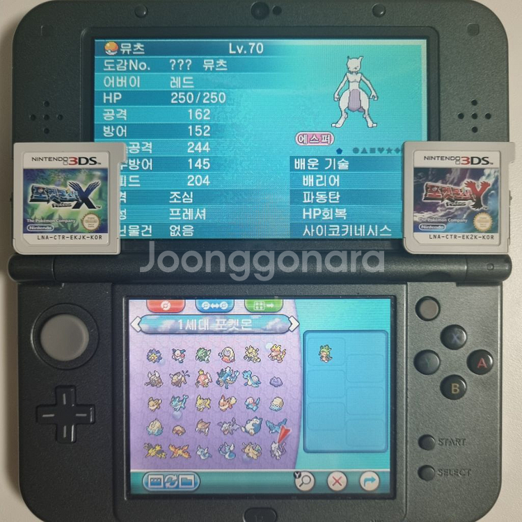 X or Y 3DS 포켓몬 칩 [전국도감 + a]--2