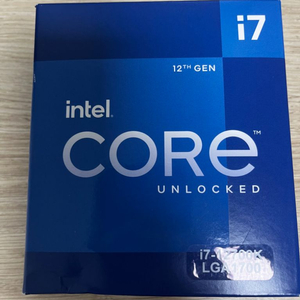 인텔 i7-12700K 미개봉 새상품