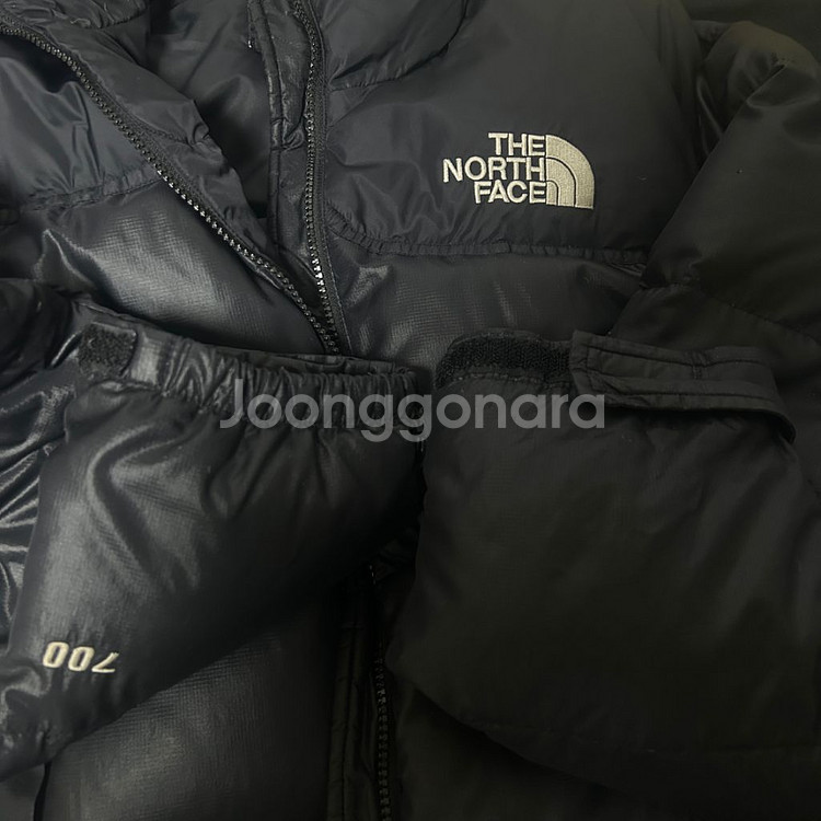 노스페이스 눕시 패딩 700 블랙--4