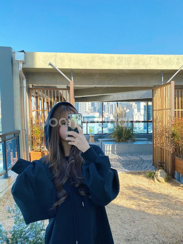 중고) 메이윤 양기모 롱후드원피스 블랙 맥시기장--4