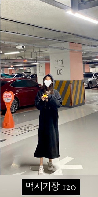 중고) 메이윤 양기모 롱후드원피스 블랙 맥시기장--6