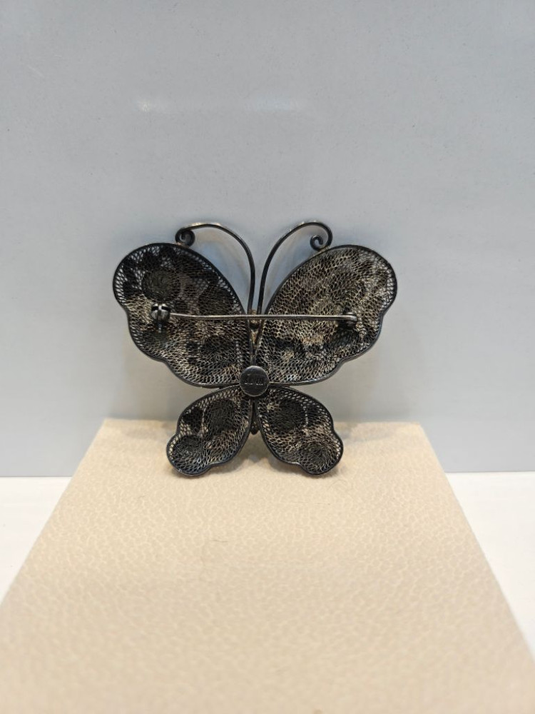 칠보와 옥 나비 브로치 이미지