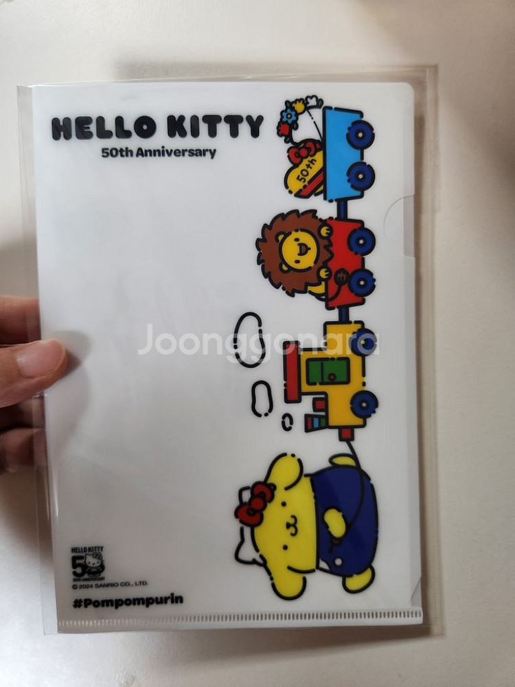 헬로키티 50주년 전시회 한정 미니파일 산리오 폼포푸린--1