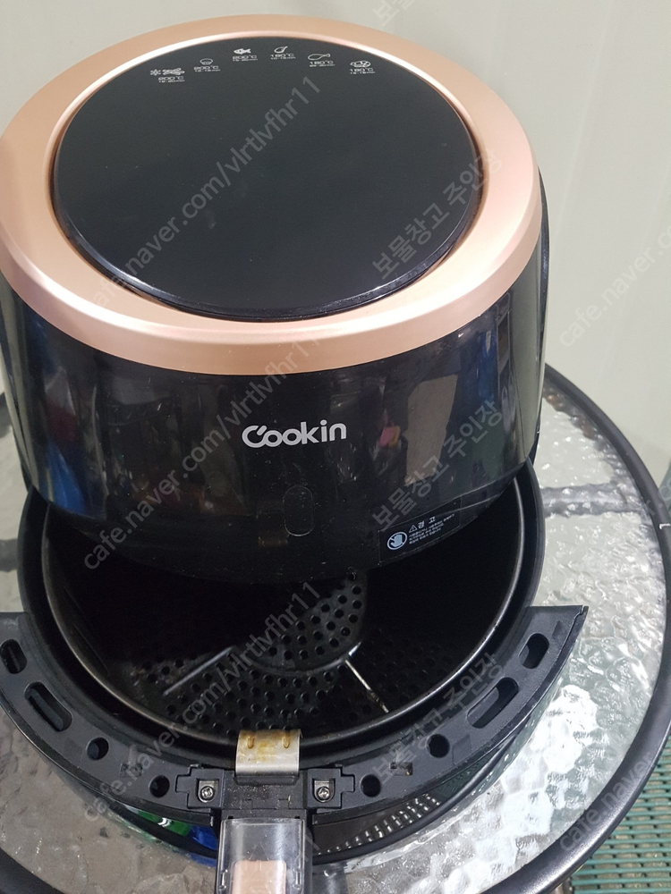 쿠킨 대용량 디지털 에어프라이어 5L 40,000원 작 이미지