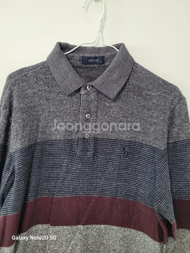 남성 헤지스 간절기.겨울 긴팔티셔츠 (스판100)--1