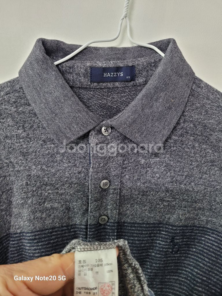 남성 헤지스 간절기.겨울 긴팔티셔츠 (스판100)--4