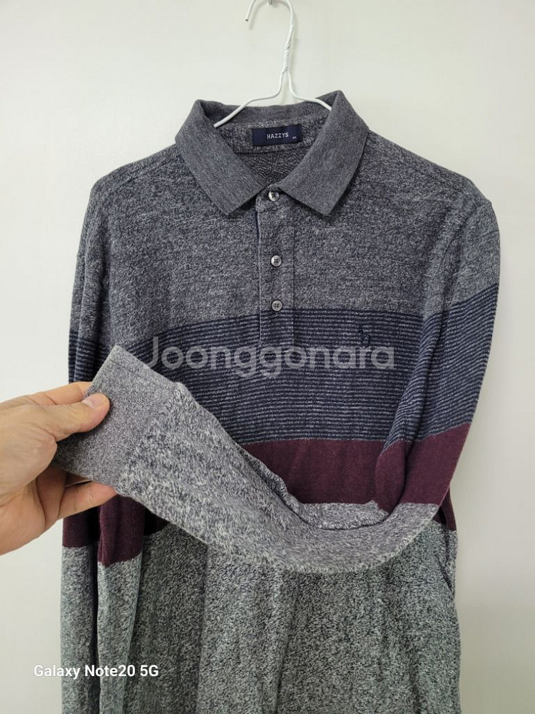 남성 헤지스 간절기.겨울 긴팔티셔츠 (스판100)--3