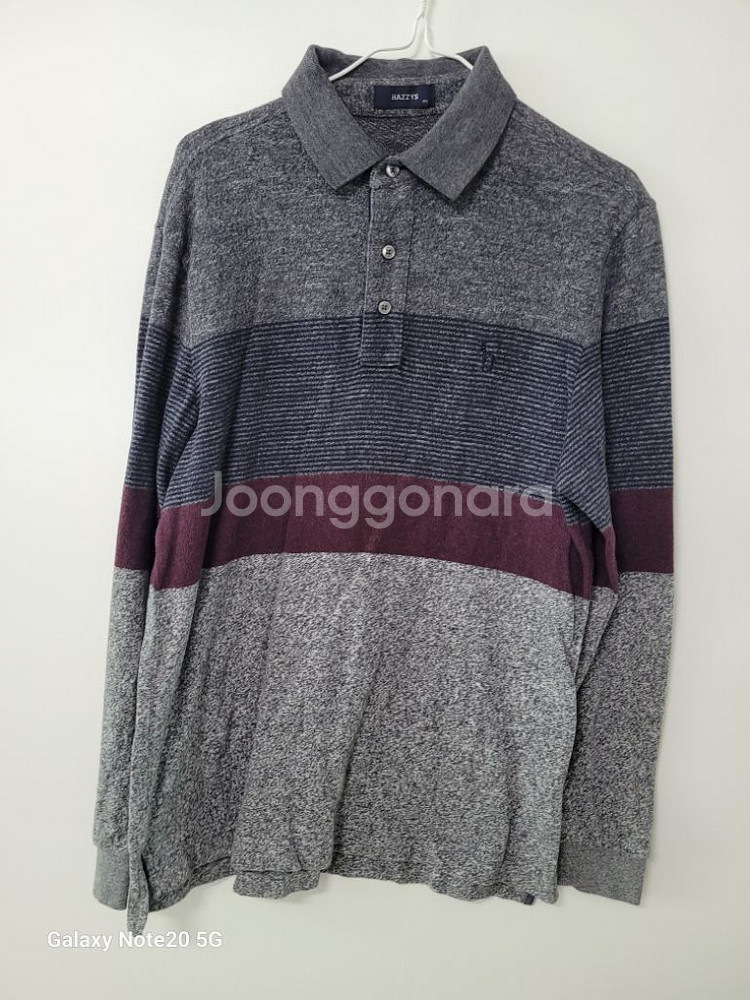 남성 헤지스 간절기.겨울 긴팔티셔츠 (스판100)--6