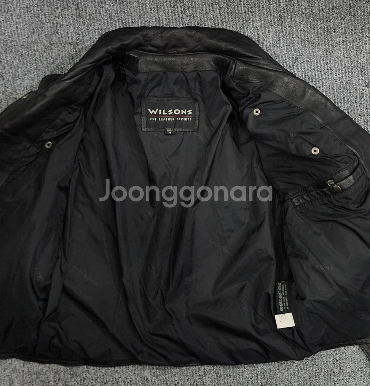 WILSONS 빈티지 스컬 라이더 레더 가죽 자켓 M--4