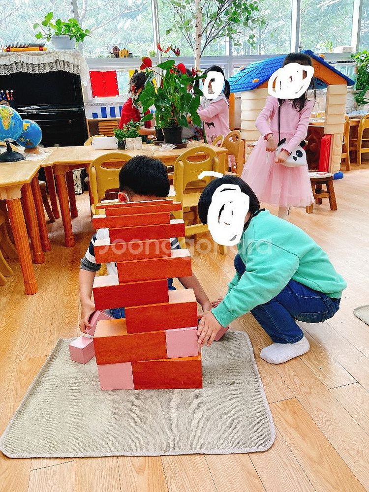 몬테소리 감각인지발달 갈색계단 분홍탑 꼭지원기둥 옷틀--2