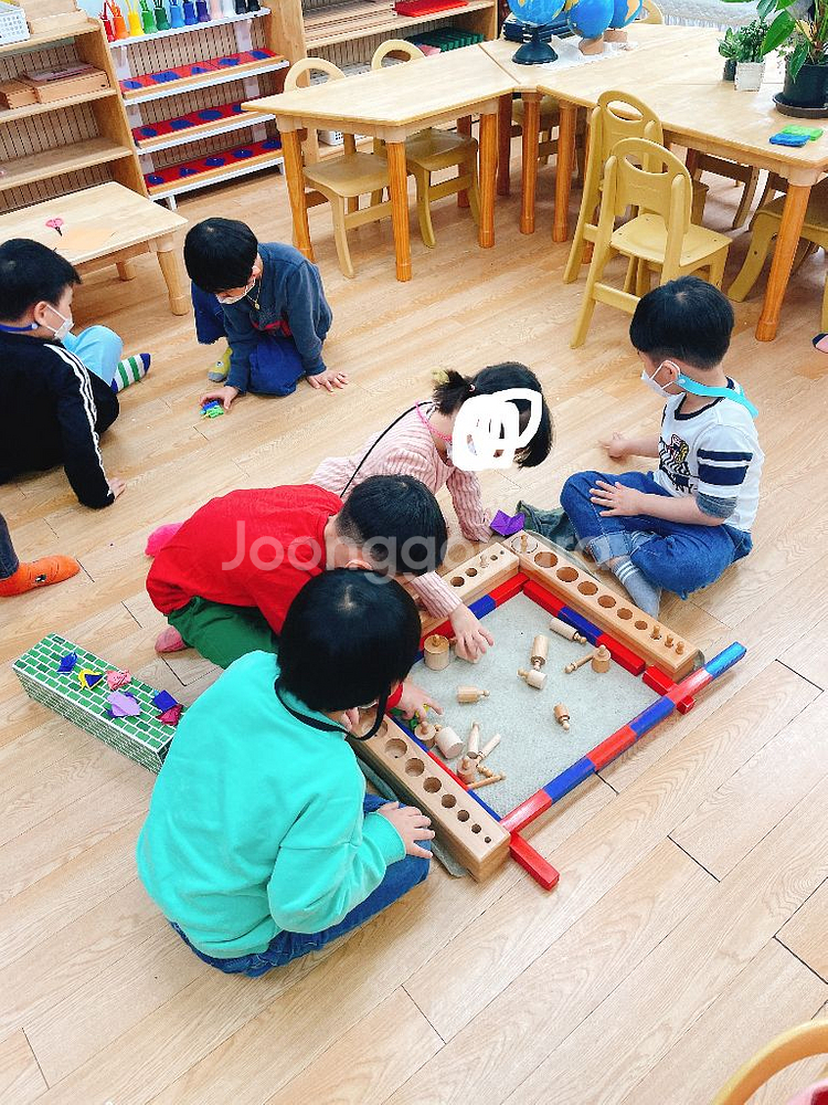 몬테소리 감각인지발달 갈색계단 분홍탑 꼭지원기둥 옷틀--6