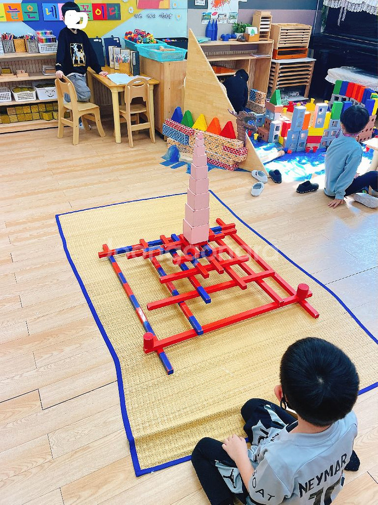 몬테소리 수개념 발달 수막대 수카드 수세기 입체도형 등--6