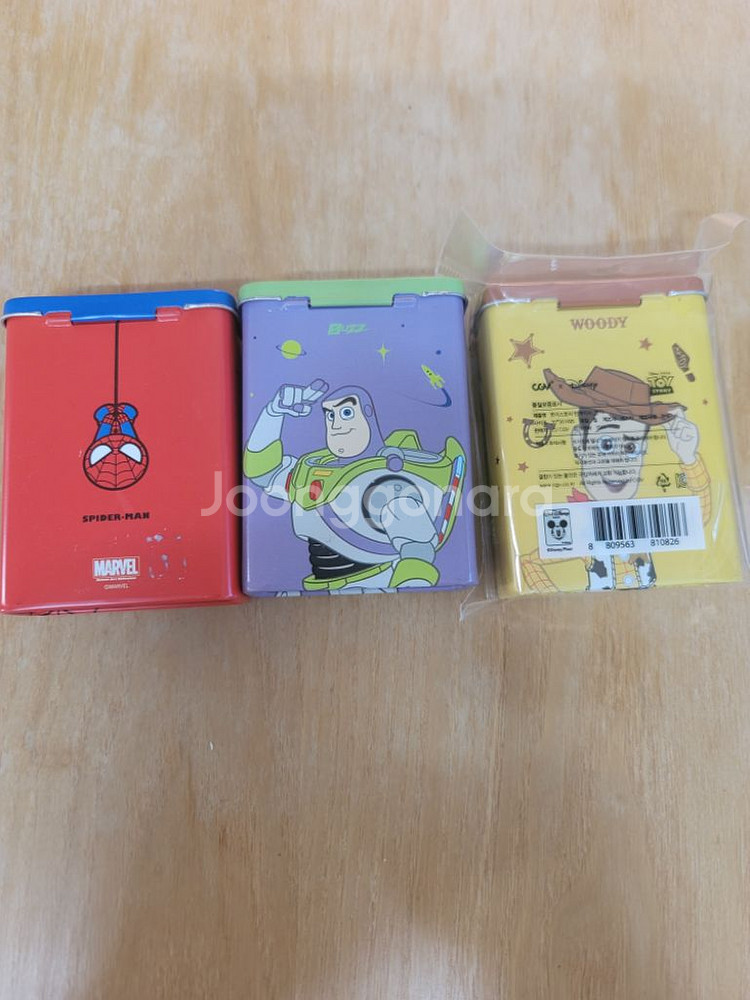 토이스토리 우디.버즈 스파이더맨 틴케이스--1