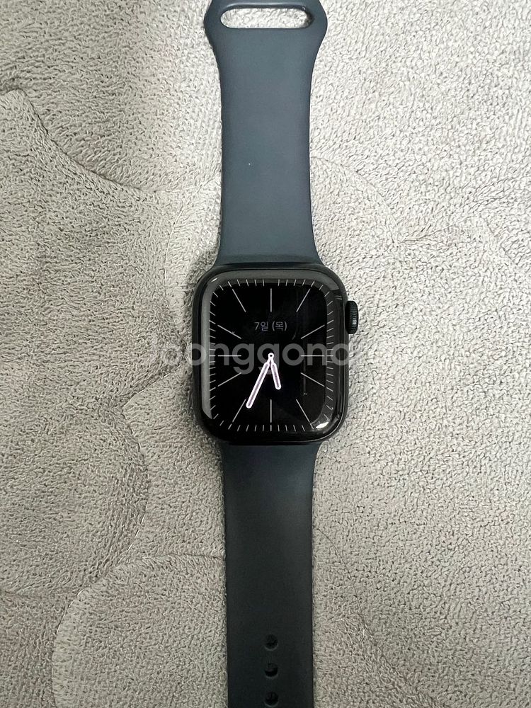 애플워치 7 gps 41mm 미드나이트 팝니다!--1