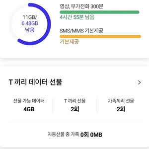 skt 데이터 2기가 3000원.