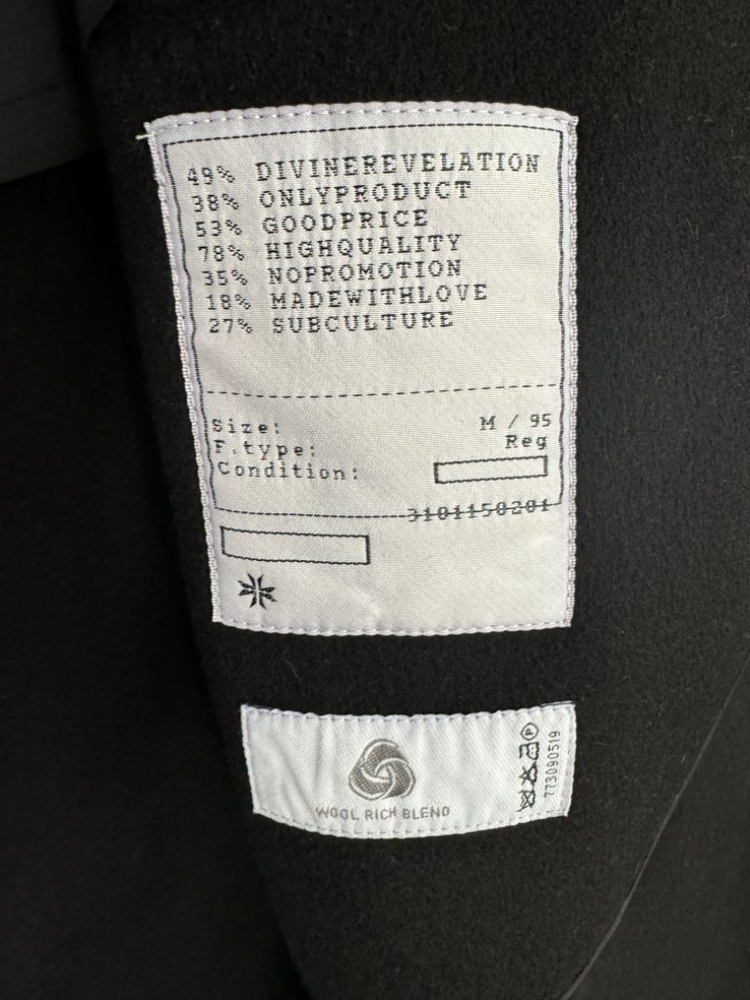 토니웩 핸드메이드 캐시미어 코트(m) 이미지