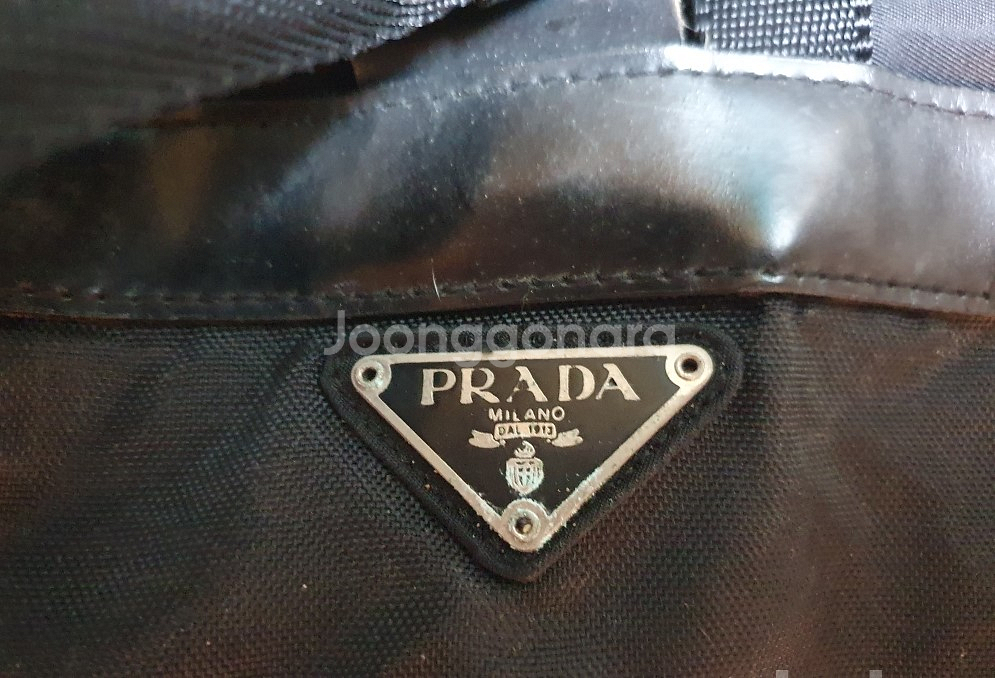 프라다 PRADA 로고 남녀공용 원포켓백팩--4