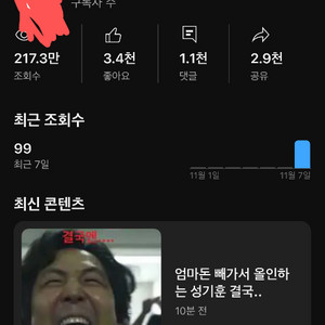 구독자800계정 판매합니다