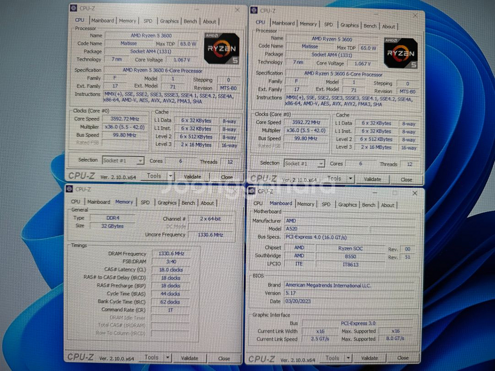 라이젠5 3600 컴퓨터본체 팔아봅니다--3