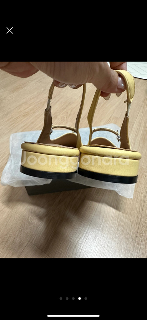 [새상품]스퀘어 밴딩 플랫슈즈--3