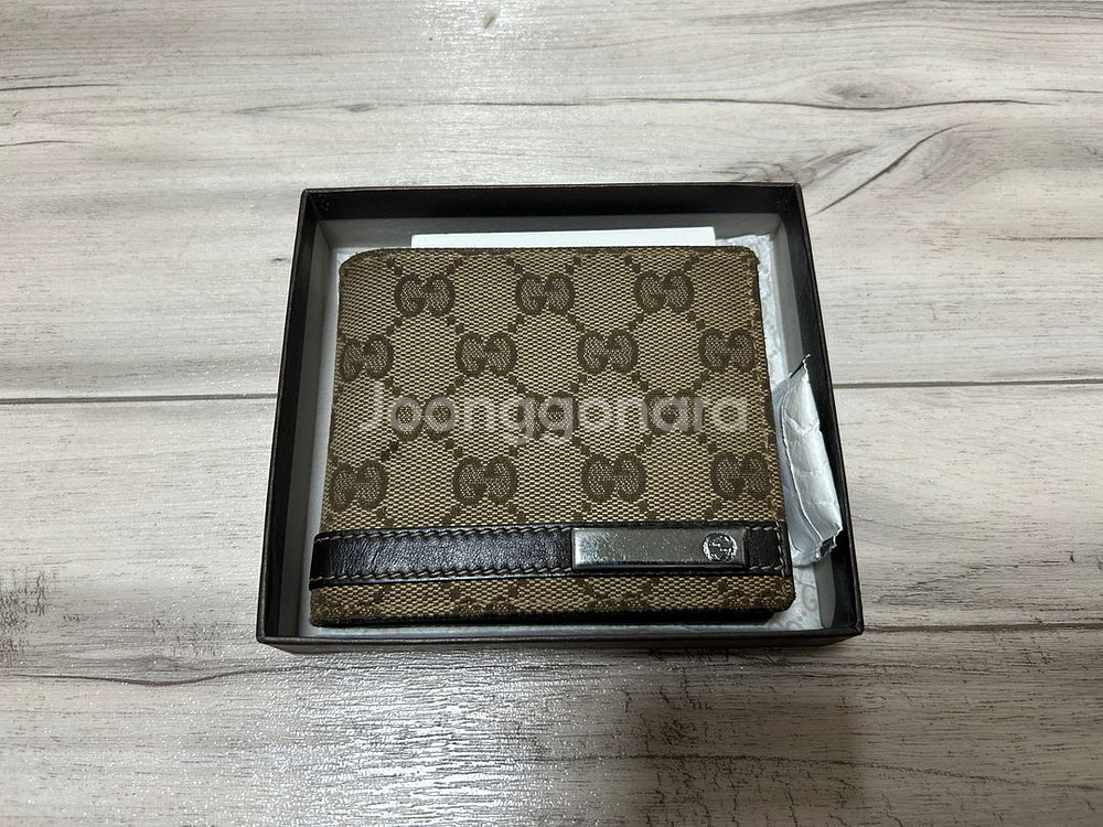 구찌 쟈가드 로고 남자 반지갑--2