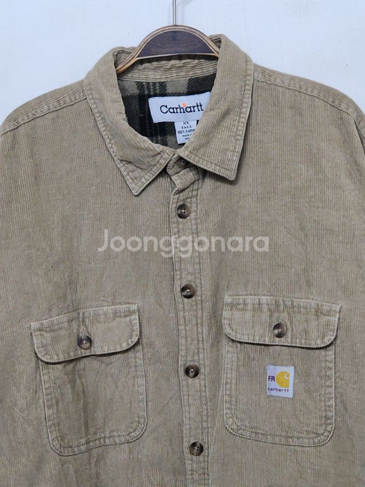 칼하트 자켓식 골덴남방 빅사이즈 코듀로이 셔츠 안감기모--1