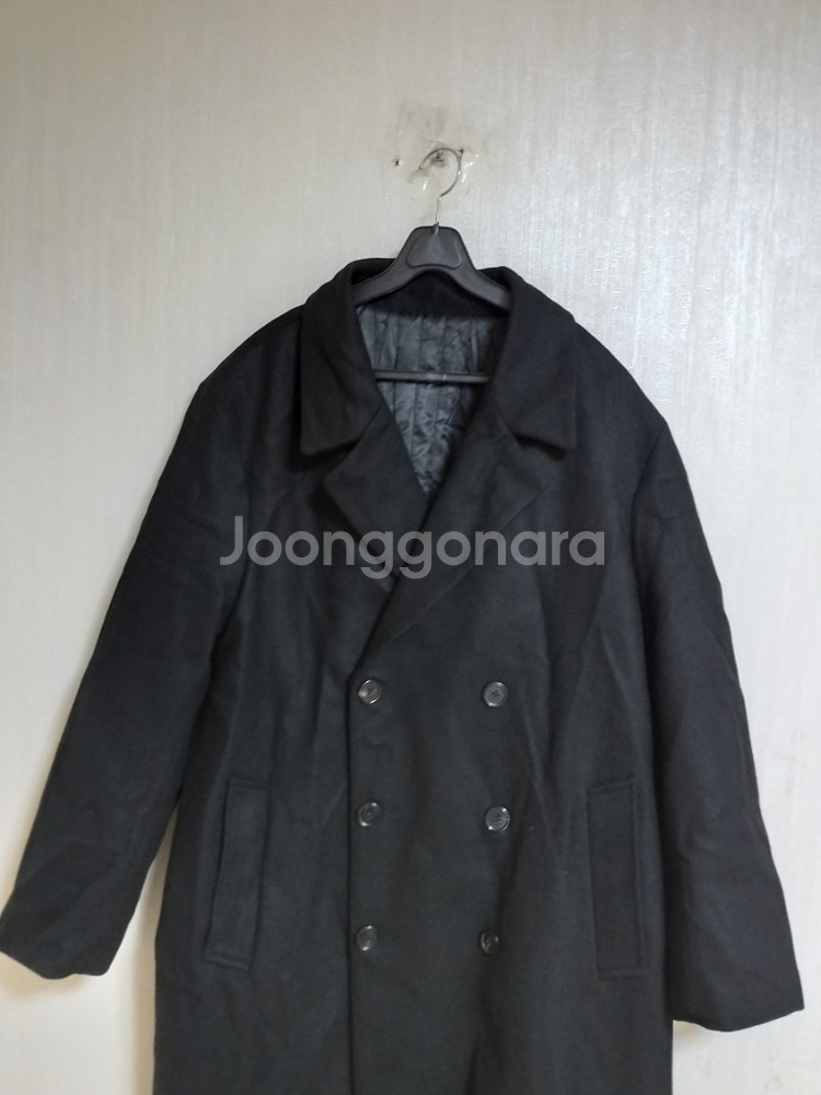 남성 라퍼지스토어 오버핏 더블 롱코트(오버핏95-100--1