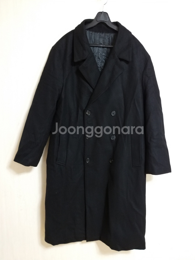 남성 라퍼지스토어 오버핏 더블 롱코트(오버핏95-100--9