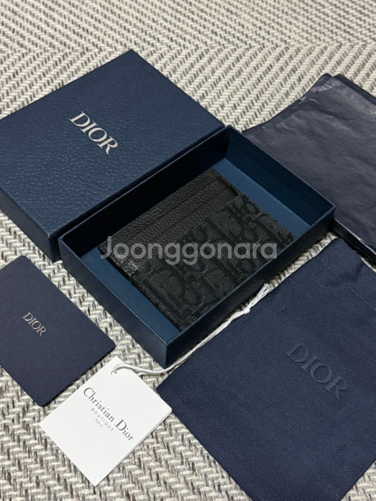 [S급] 디올 오블리크 카드지갑 블랙--1
