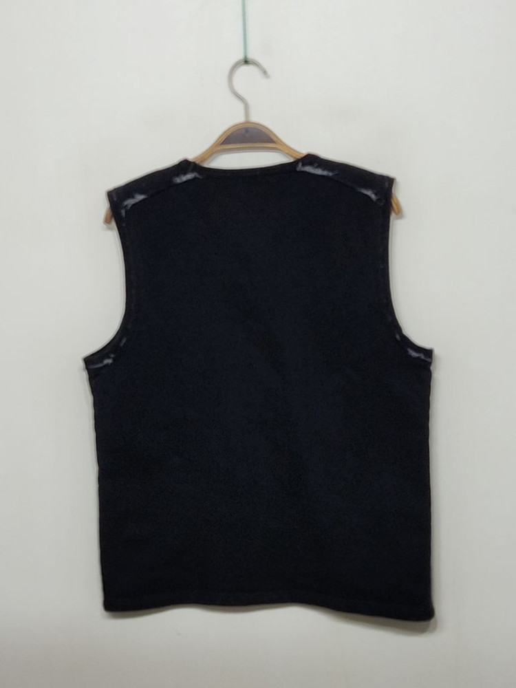 (M) 폴스미스 니트조끼 블랙 베스트 무지 브이넥 이미지