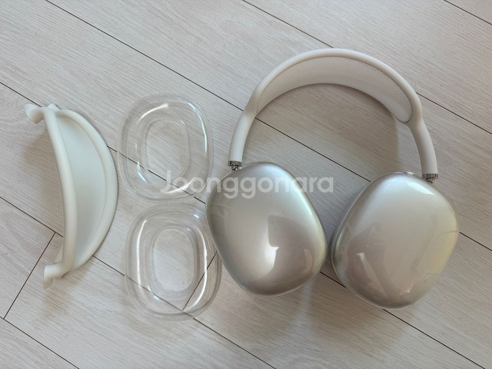 애플 에어팟맥스 USB-C타입 스타라이트 판매합니다--1