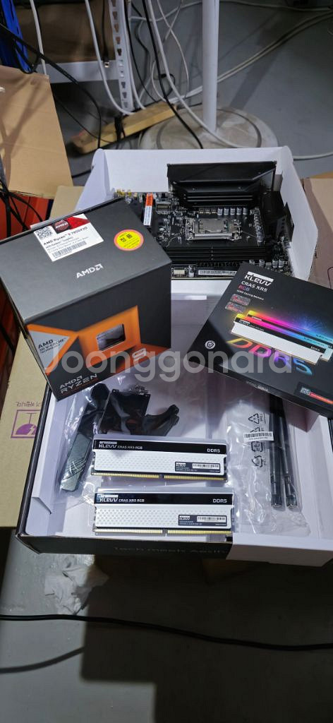 7950x 보드셋 cpu m/b ram b650m--4