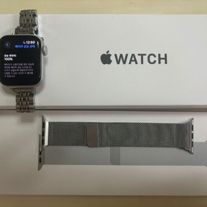 애플워치 se 실버 40 + 밀레니즈 루프(정품) 판매