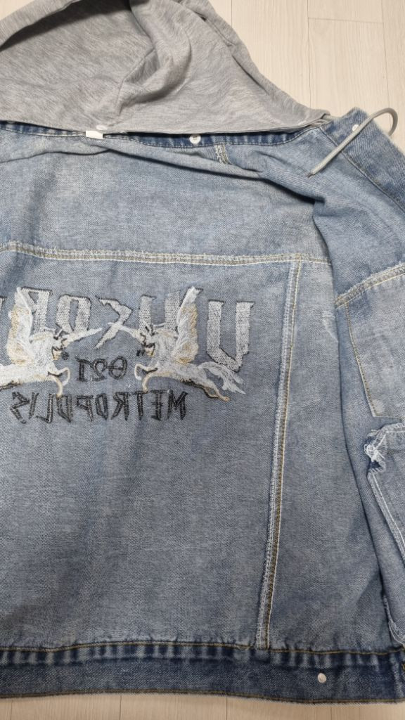 새상품) 빈티지 청자켓--5