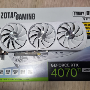 조텍 rtx 4070ti super 트리니티 화이트