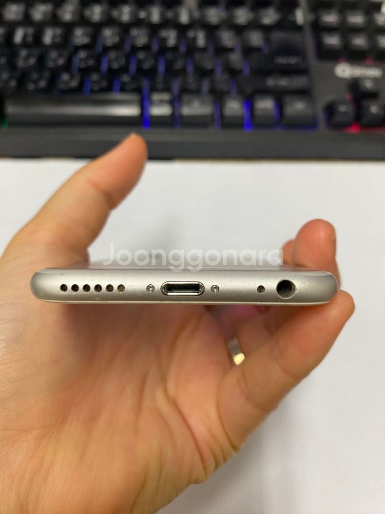 아이폰6S 실버 액정SS급 64GB 배터리100%--6
