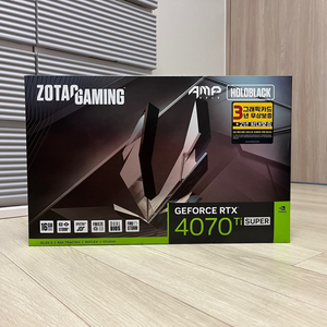 조텍 RTX 4070Ti Super AMP Holo 팜