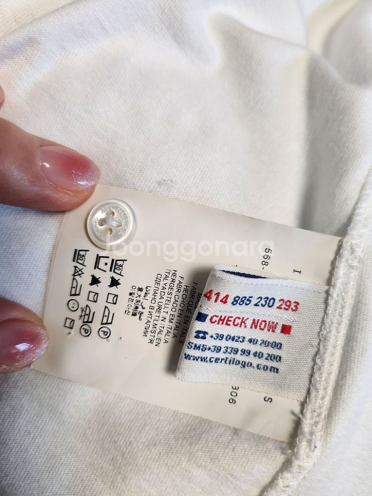 몽클 감마블루 반팔 남방--5