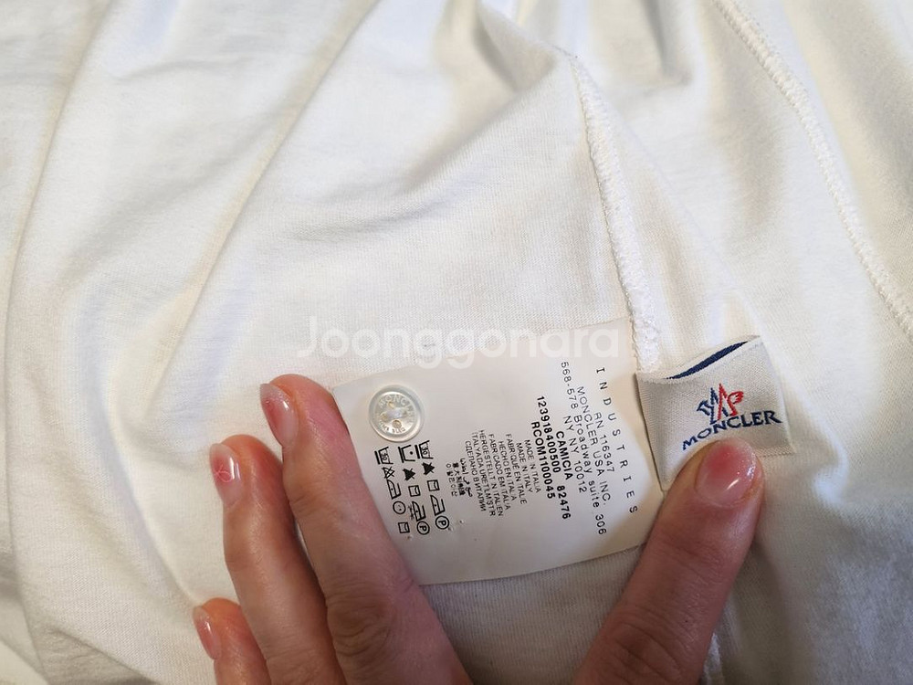 몽클 감마블루 반팔 남방--4