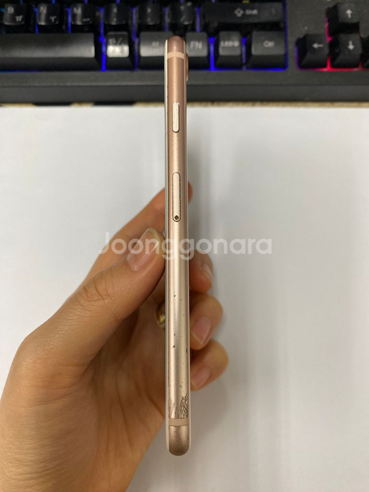 아이폰8 로즈골드 액정SS급 64GB 무잔상배터리100--5