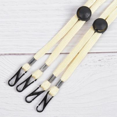 새 2개 아이보리 아동용 마스크 스트랩 목걸이 줄 이미지