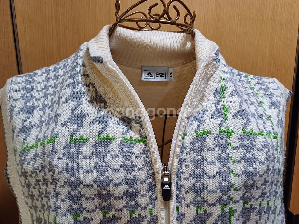 adidas 아디다스 반집업니트 조끼 L size--2