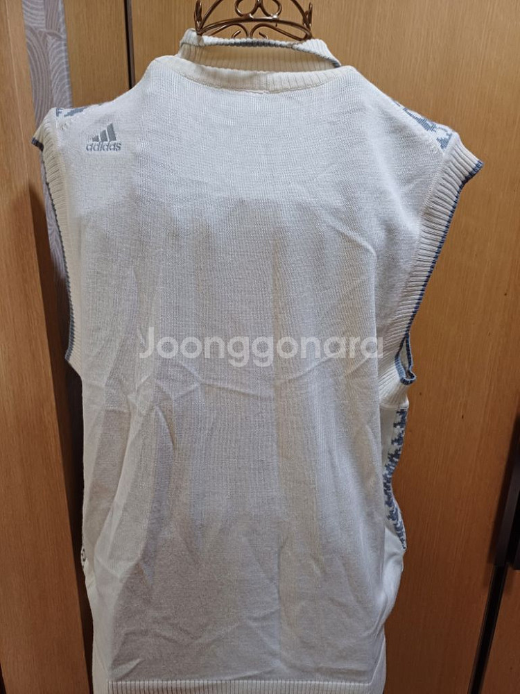 adidas 아디다스 반집업니트 조끼 L size--3
