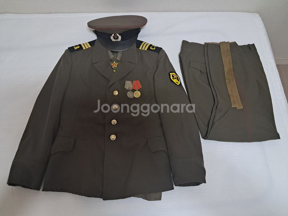 오리지널 70s 소련군 기갑부사관 정복 풀세트--2