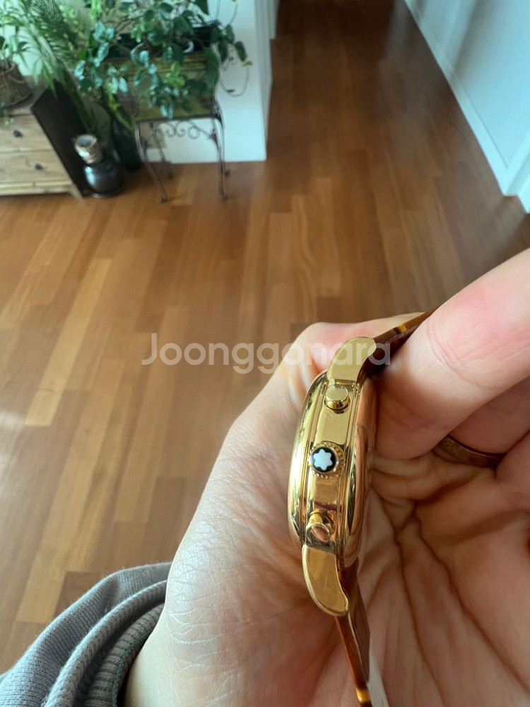 (레어) 몽블랑 시계 스타 크로노 7038 18k 금장--2